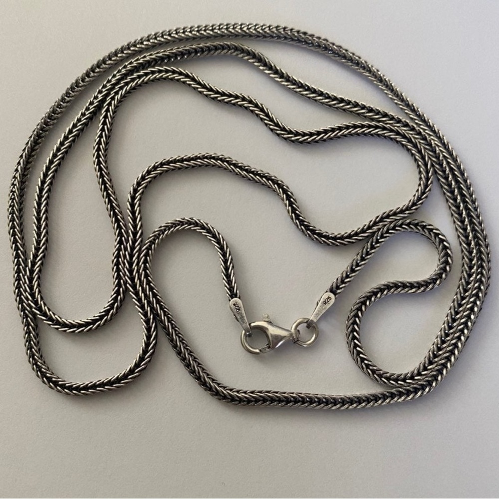 925 silver 19.5” chain necklace Unisex